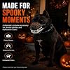 Bozal monstruo Hell Hound, bozal de monstruo para perro, bozales de miedo para perros para fiesta de Halloween, cosplay, perros bestia, terror, máscara con dientes realistas y correas ajustables (rojo, S) 4