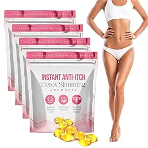 EasPowest 2023 New Naturalcare Instant Anti-itch Detox Slimming Products, Annie Care Natural Detox Viginal Capsules Gel (28PCS)