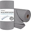 Paquete de 55 rollos de paño de limpieza de microfibra, toallas reutilizables extraíbles, 11 x 9 pulgadas, paño de microfibra ultra absorbente y sin pelusas, paño de lavado de alta calidad para