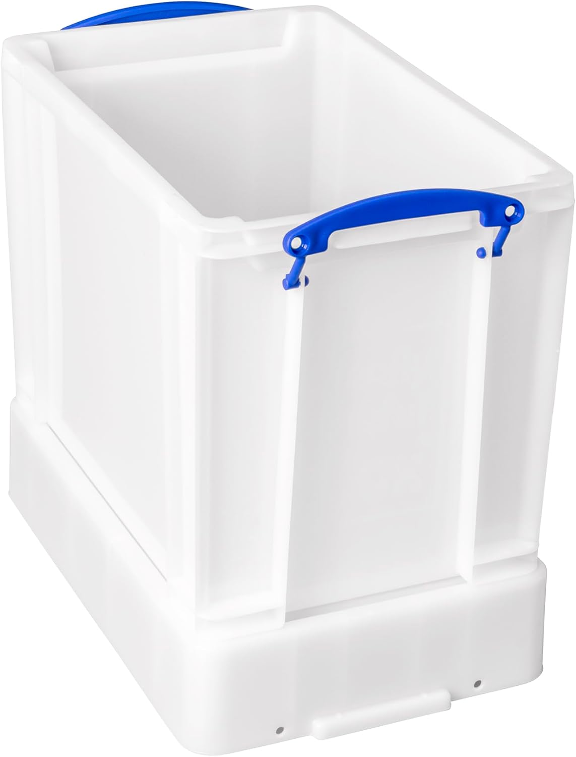 Really Useful Plastic Storage Box 19 Litre White Strong With XL Lid (Pack Of 4)