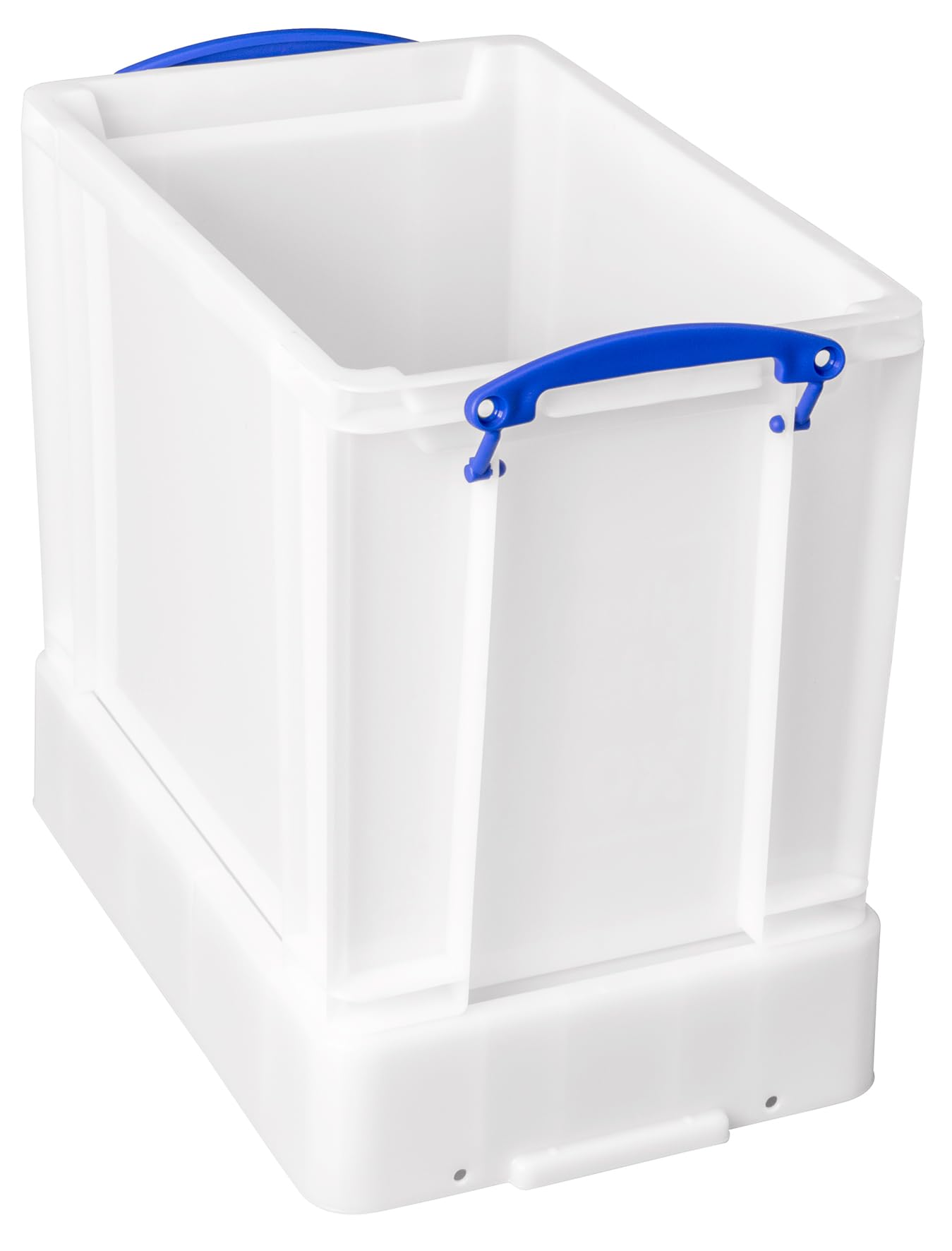 Naprawdę przydatne plastikowe pudełko do przechowywania, 19 l, białe, mocne, z pokrywką XL (opakowanie 4 szt.)