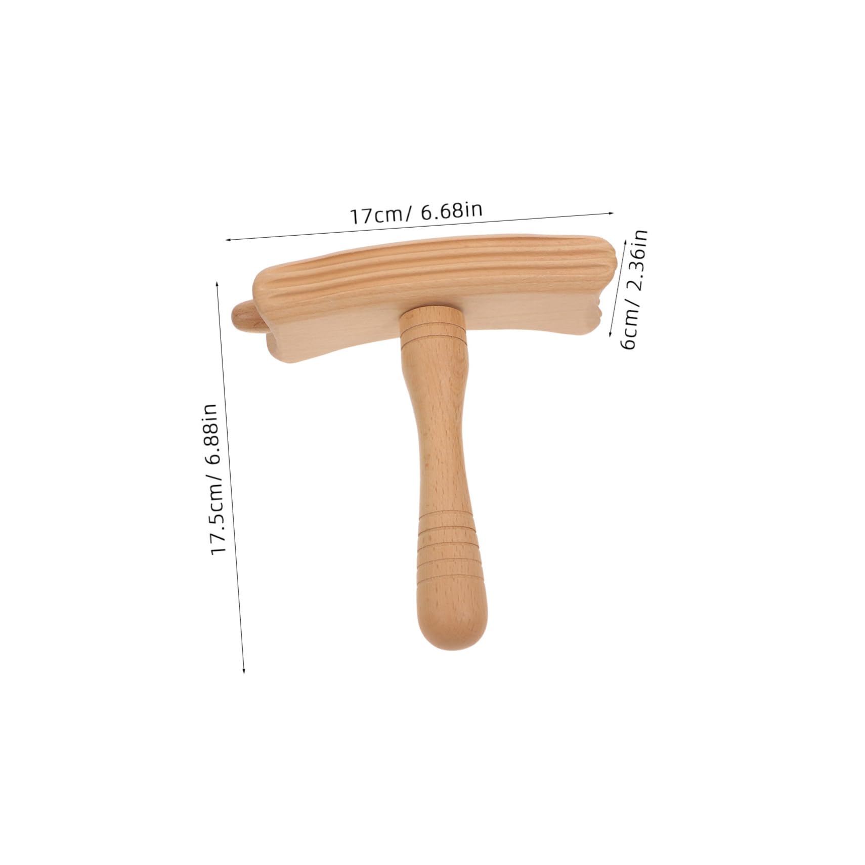Beavorty Wooden Massage Stick Tool Gua Sha Tool for Neck Back Muscle Scraper for Relief Portable Compact Design