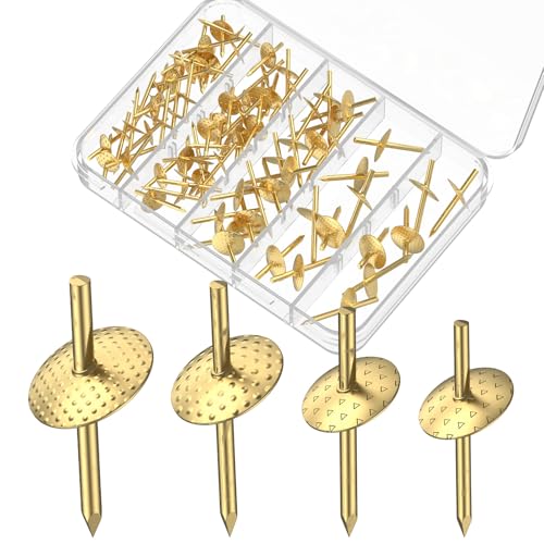 Uniclife 60 Pcs Picture Hangers, Picture Hanging Kit, 4 Size