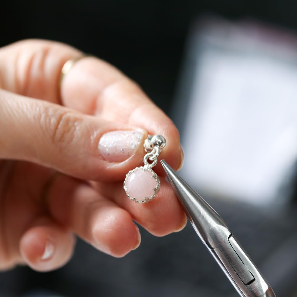 925 Sterling Silver Gemstone Earrings for Women - Birthstone Earring - Earrings Silver Dangle Post Earrings - Silver Drop Earrings for Women - Everyday Earrings - Minimalist Jewelry for Women - Image 6