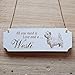 Produktbild Schild « WESTI WESTIE » 15 x 5 cm - Dekoschild Holzschild Türschild - Hund Haustier