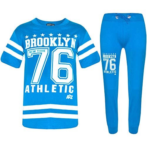 A2Z 4 Kids® Ragazzi Top Bambini Progettista Brooklyn - Boys Brooklyn 76 Set Blue 13