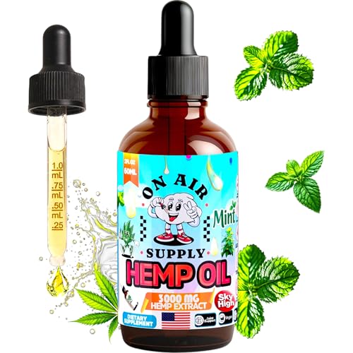 Hemp Oil - Organic Mint Flavored 2FL/60ML – 3,000MG High...