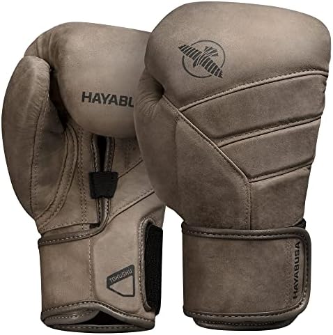 Hayabusa T3 LX Leather Boxing Gloves Men and Women for Training Sparring Heavy Bag and Mitt Work - Brown, 16 oz