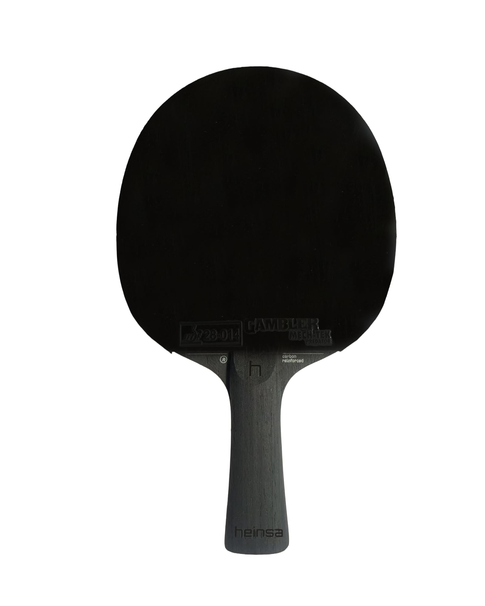 Black Edition Pro – Carbon Tischtennisschläger mit Mech-Tek Predator Belag (2,1 mm), ITTF-zugelassen – Spin, Speed & Kontrolle
