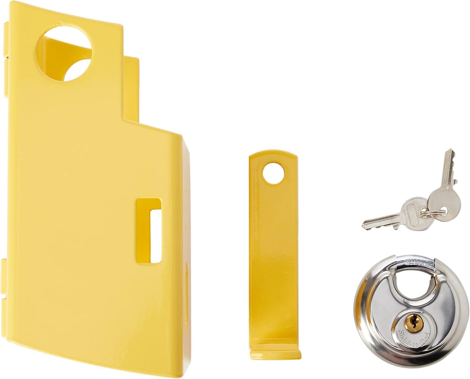 Hyfive Le Verrouillage de l'attelage pour Caravane/remorque Robuste en Acier avec Cadenas