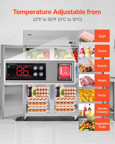 VEVOR 32 Cu.Ft Commercial Upright Refrigerator