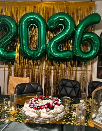 Image of 0 Balloon 40 inch Dark Green Number Balloons for 10th Birthday Decoration | Saturated Color, Large 40 in, With Inflation Straw & Hanging Hole, For Back-To-School Season, Forest Picnic Party, Christmas