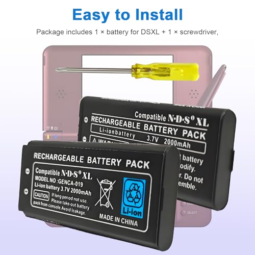 Image of for Nintendo DSi XL Battery Replacement: UTL-003 Battery Compatible with Nintendo DS XL, DSi LL Game Console 2000mAh