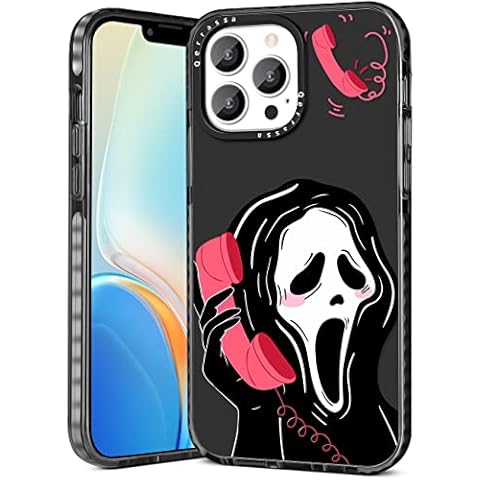Qerrassa Black Skull Case for iPhone 11 Pro Cute Cartoon Character Kawaii Soft TPU Cover for Girly Girls Kids Boys Phone Cases Funny Pattern Fashion Protective Case for iPhone 11 Pro Cover