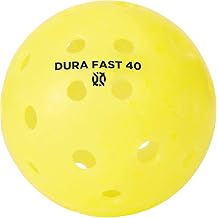 Dura Fast 40 Pickleballs | Outdoor Pickleball Balls Neon or Yellow USAPA Approved and Sanctioned for Tournament Play, Professional Perfomance Yellow, 6 Pack
