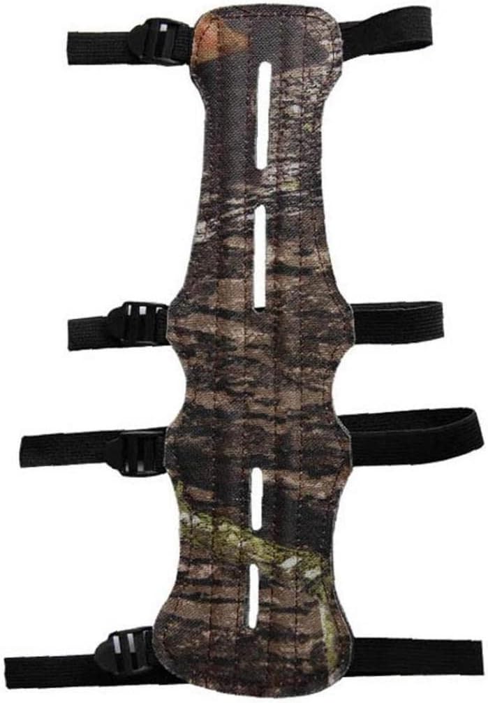 Amazon.co.jp アーチェリーアームガード レザー 調節可能 3つストラップ 25*15cm （迷彩） スポーツ＆アウトドア