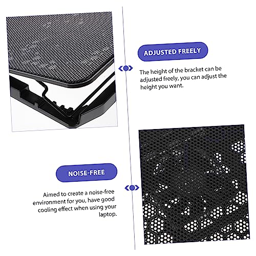 Base de enfriamiento para laptop Tofficu negra miniatura 3