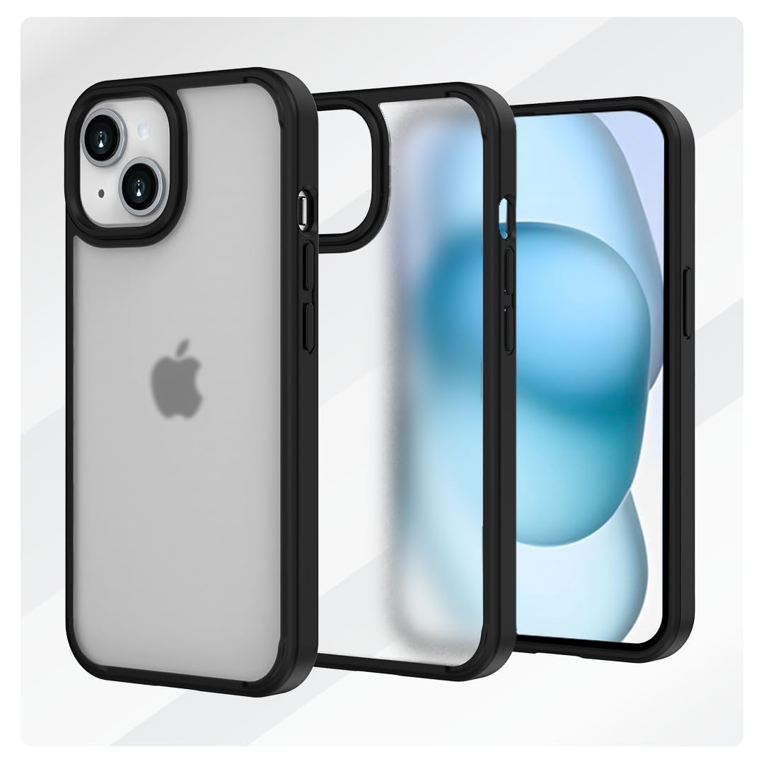 Totem Crystal Fusion Matte Case for iPhone 15 Back Cover Case | 10 ft Drop Protection | Anti Yellowing German Bayer Material (TPU + PC | Matte Black) (B0CGPQHNNG) Amazon Price History, Amazon Price Tracker