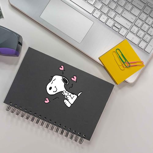 Image of Peanuts Snoopy Floating Hearts Adhesive Vinyl Decal - Sweet Snoopy Sticker for Laptops, Bottles or Binders