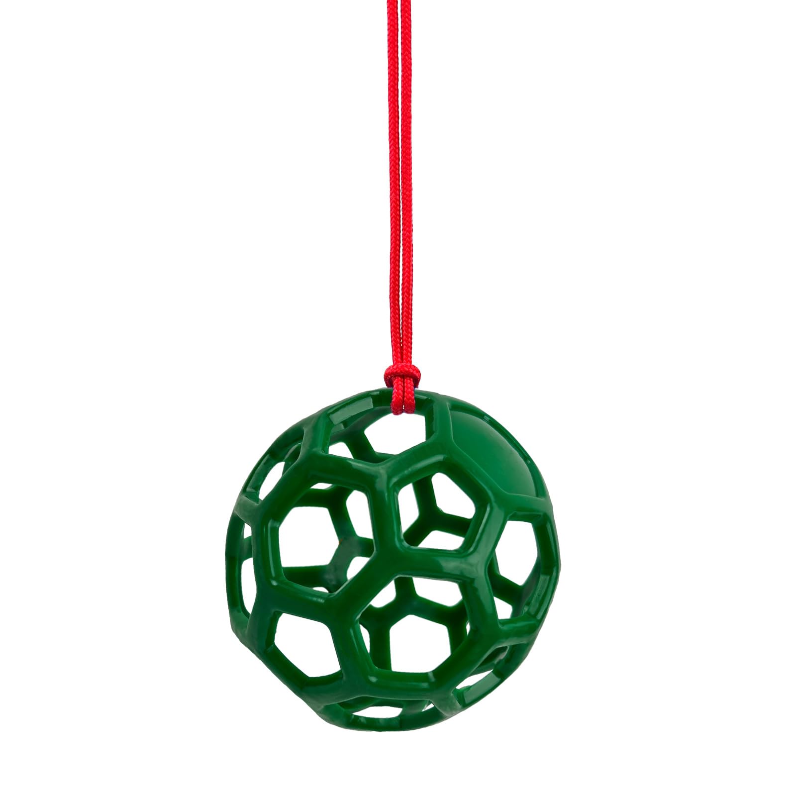 DAFORERAL Farm Stall Hanging Feeder Toy Ball for Horses, Goats, Sheep โ Durable TPR Feeding Ball, Hay Feeder for Animal Enrichment, Stretch-Resistant Design (Green)