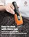 PAPMINI Dog & Cat Grooming Kit for Thick Coats, Heavy Duty Rechargeable Trimmer with LED Display & Storage Bag (Orange, 2 in 1)