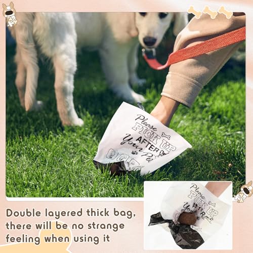 Image of Ireer 500 Pcs Thick Header Dog Waste Bags Bulk Dog Poop Station Refills Pet Waste Bags Thicker Leakproof Disposal No More Warm Yuck Feeling for Home Outdoor Parks Communities Hoas