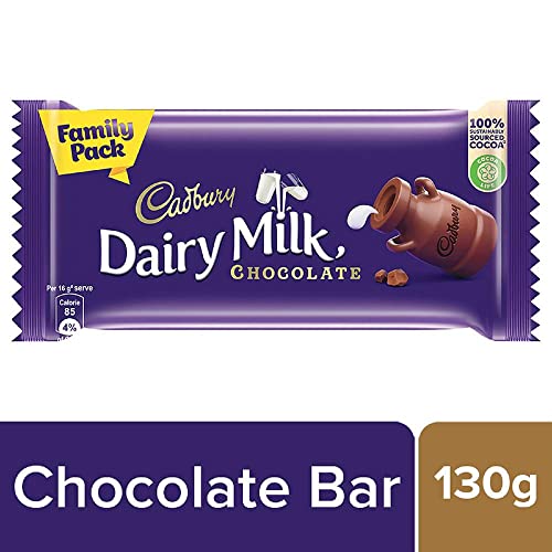 Image of Cadbury Dairy Milk Chocolate Bar Family Pack, 130 grams