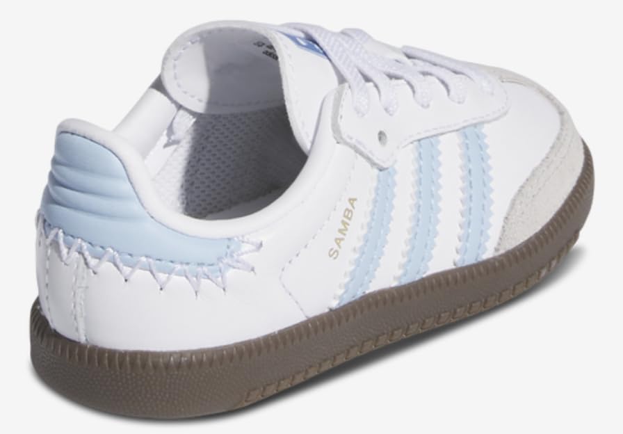 adidas Toddler Kids Unisex Samba OG Shoes (Sky Blue White Gum, 6)2