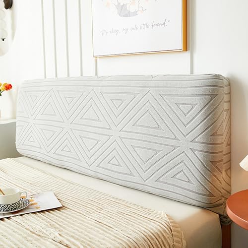 Funda para cabecero de cama jacquard naranja de 180 cm OBASDFD 3