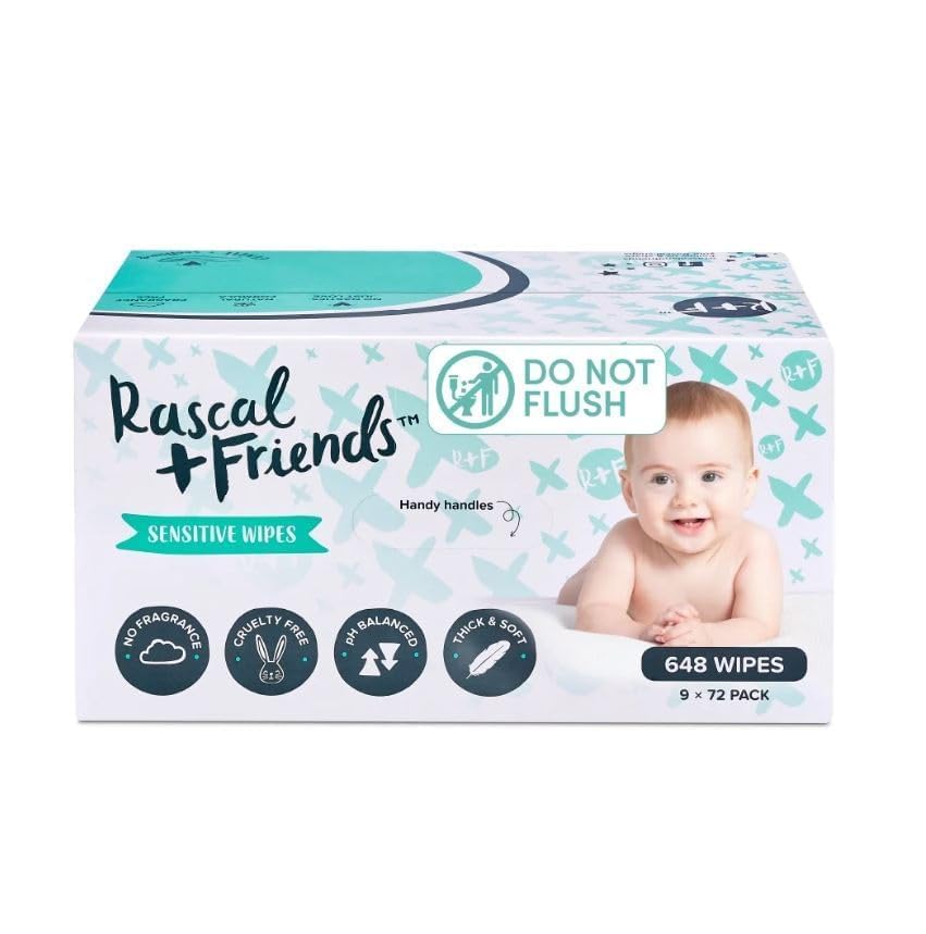 Rascal + Friends Sensitive Baby Wipes (648)