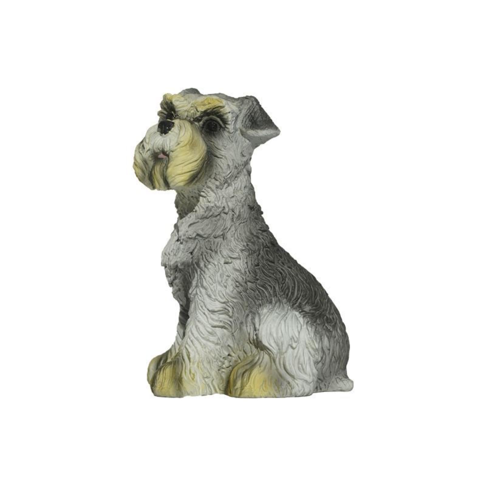 Chien Schnauzer statue laiton ornement chiot fait main pour salon et étude