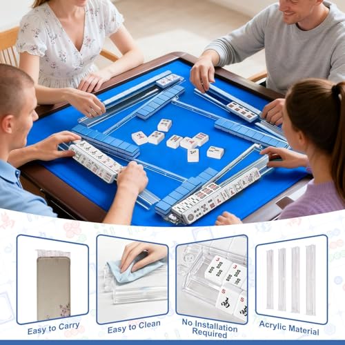 Rack de Mahjong con Empujadores y Bolsa de Almacenaje miniatura 6