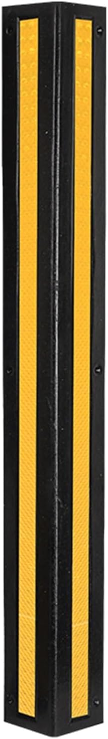 Tianqihao Black+Yellow Garage Column Protector L-Shaped Reflective Strip Corner Guards, Garage Edge Wall Panel Corner Guards, Automotive Parking Wall Edge Guards To Protect Parking,-100Cm