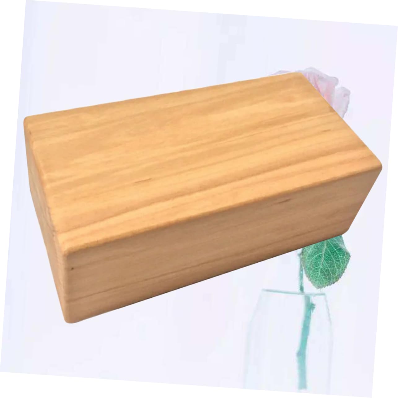 GOOHOCHY High Density Beech Yoga Blocks Wooden Training Bricks for Yoga Practice Dance (yellow)