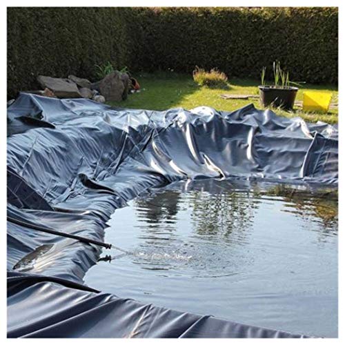 Teichfolien Liner HDPE Fischteich Liner Garten Teich landschaftsbau Pool Verstärkt Dicke Heavy Duty Wasserdichte Membran Liner Tuch 0,2mm Teichfolie Große Fischteichfolie ( Size : 9x9m(29.5x29.5ft) ) Cover