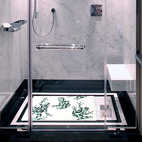 Tapis de baignoire en forme de grenouille ergonomique et durable