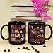 Library Bookshelf Coffee Mug Gifts for Book Lovers, Readers, Bookish, Birthday, Mothersday, Fathersday, Christmas Library Mug for Cat and Book Lover Black Coffee Mug 11Oz With Keychain