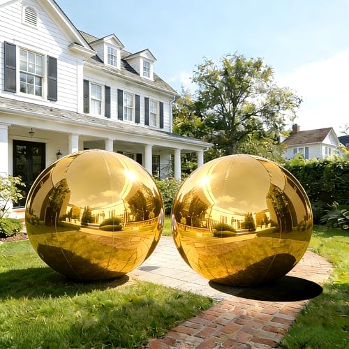Bola de espejo inflable dorada, bolas de espejo grandes y brillantes, reutilizable, bola de discoteca de PVC grande para decoración de eventos grandes, fiestas, conciertos, escenarios, decoración de