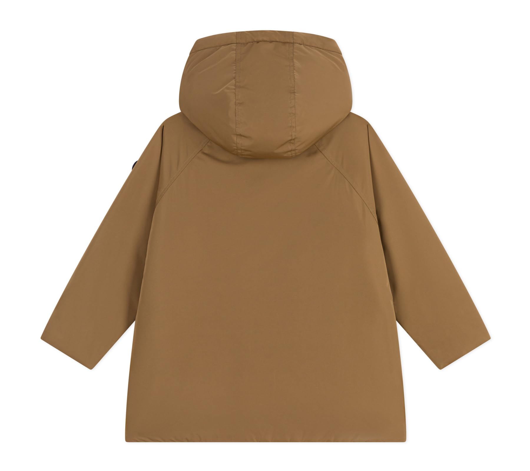 Petit Bateau Parka per bambini medio lungo tinta unita, Roccia, 5 anni