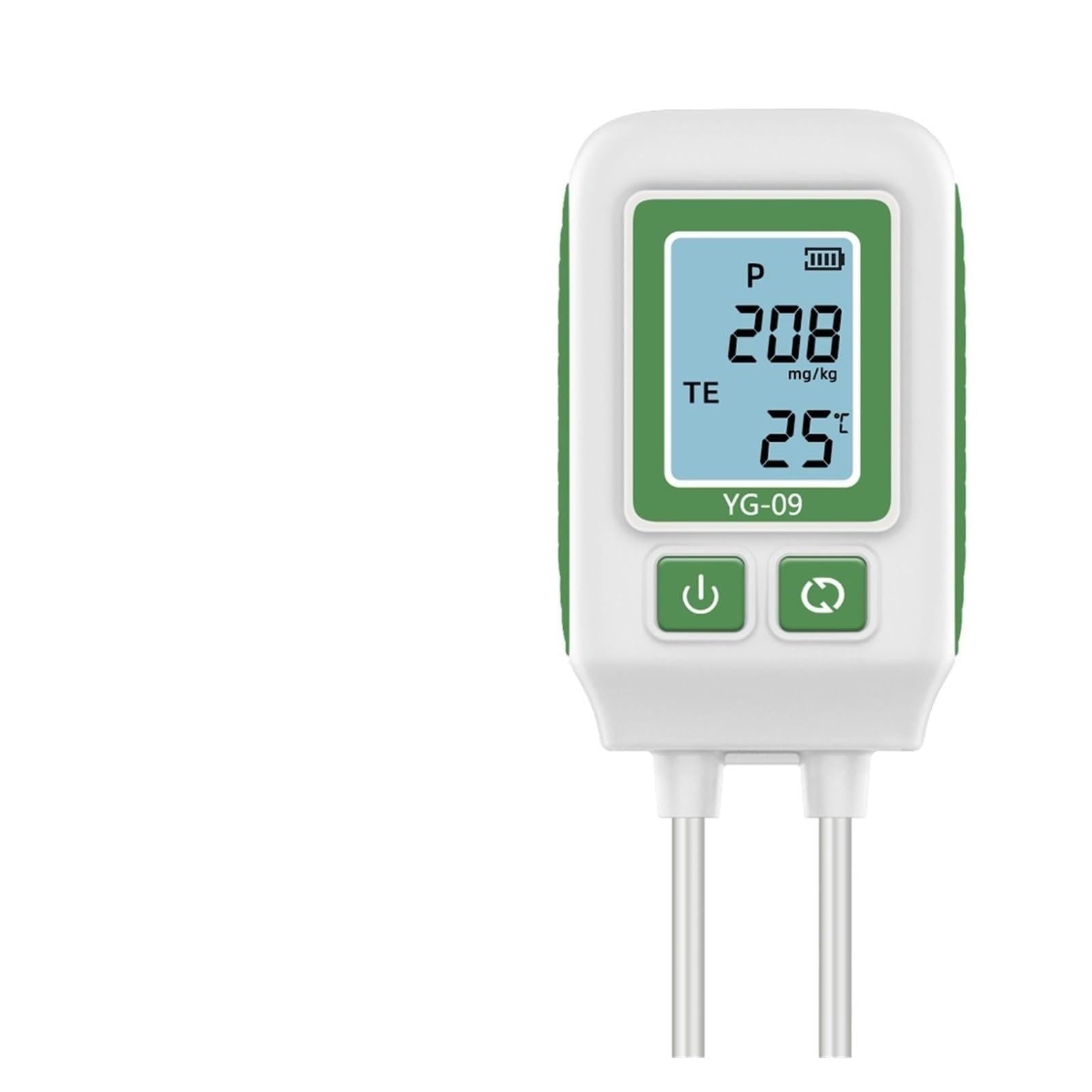Medidor ph Tierra, Analizador de suelo con doble aguja, detector de nitrógeno, fósforo y potasio, comprobador de fertilidad for jardín.