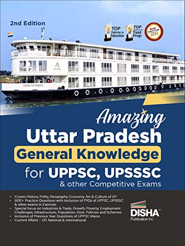 Image of Amazing Uttar Pradesh - General Knowledge for UPPSC, UPSSSC & other Competitive Exams 2nd Edition | UP GK with PYQs | Previous Year Questions UPPCS, UPPET, Lekhpal, VDO | Current Affairs