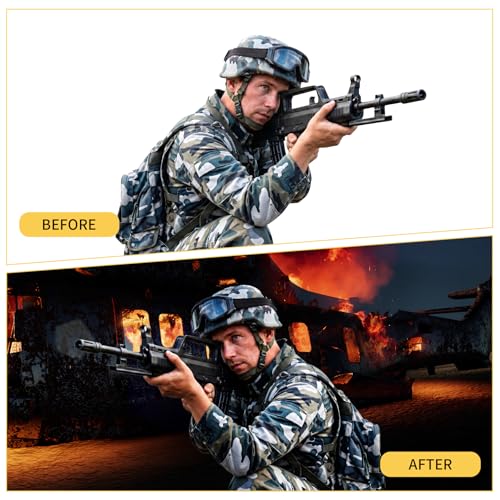 Meking fondo fotográfico 5x6.6ft negro y blanco miniatura 3