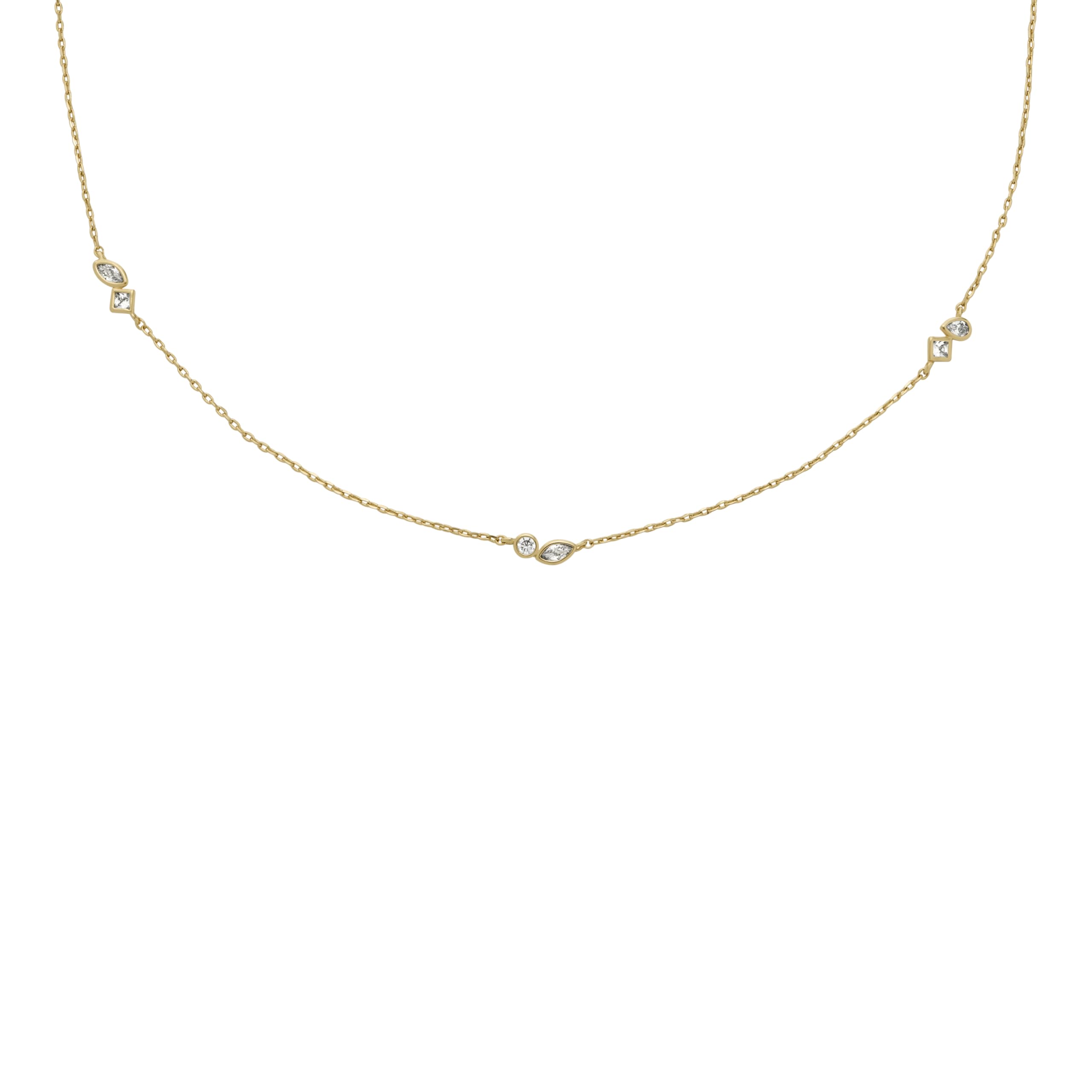Fossil Women's Heritage Stainless Steel Chain Necklace