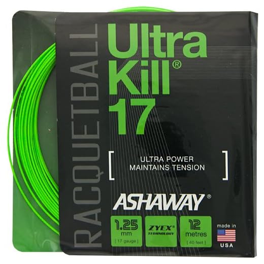 Ashaway UltraKill 17 Racquetball: Ashaway Racquetball String Packages