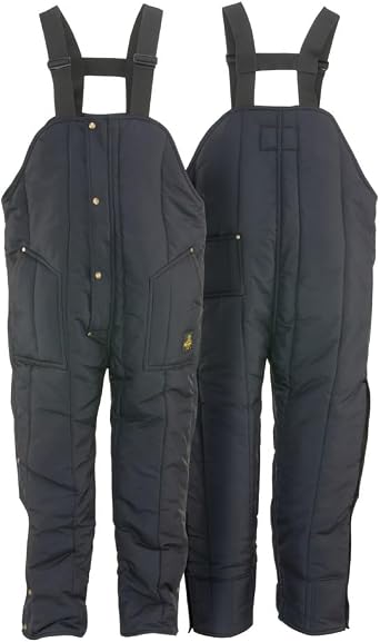 ملابس عمل رجالية من RefrigiWear مصنوعة من الحديد المتين ذات مريلة عالية - مريلة معزولة للرجال - تصنيف 50 درجة فهرنهايت - مقاومة للماء والرياح