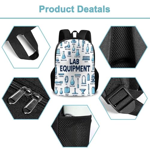 Business Work Bag for Men Women, Backpack Easy to Storage, Large Capacity Funny Science Chemistry Backpacks for Outdoor2