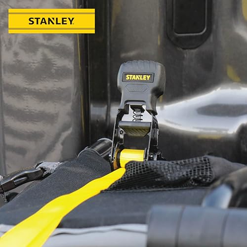 Stanley S10002 Black/Yellow 1 Inch X 10' Ratchet Tie Down Straps thumb #5