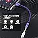 [2-Pack] USB C to 3.5mm Audio Adapter for Samsung Galaxy A16 5G/A56/A36, S25 Ultra/S24, iPhone 17/16/15 Pro Max, Type C to Aux Jack Dongle Cable for Headphones & Speaker - Music & Mic Supported