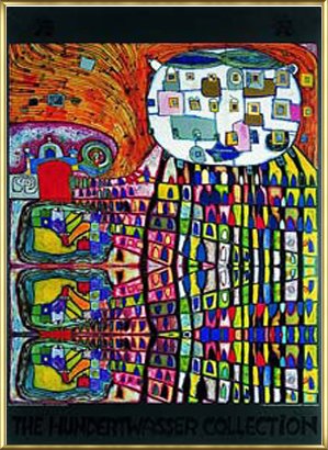 Domestic cat/フンデルトヴァッサー/ポスター Amazon.co.jp: Poster Hundertwasser Domestic Cat – The Cat Of