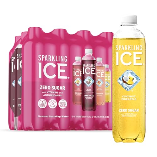 Sparkling Ice Pink Variety Pack, Flavored Sparkling Water, Z...